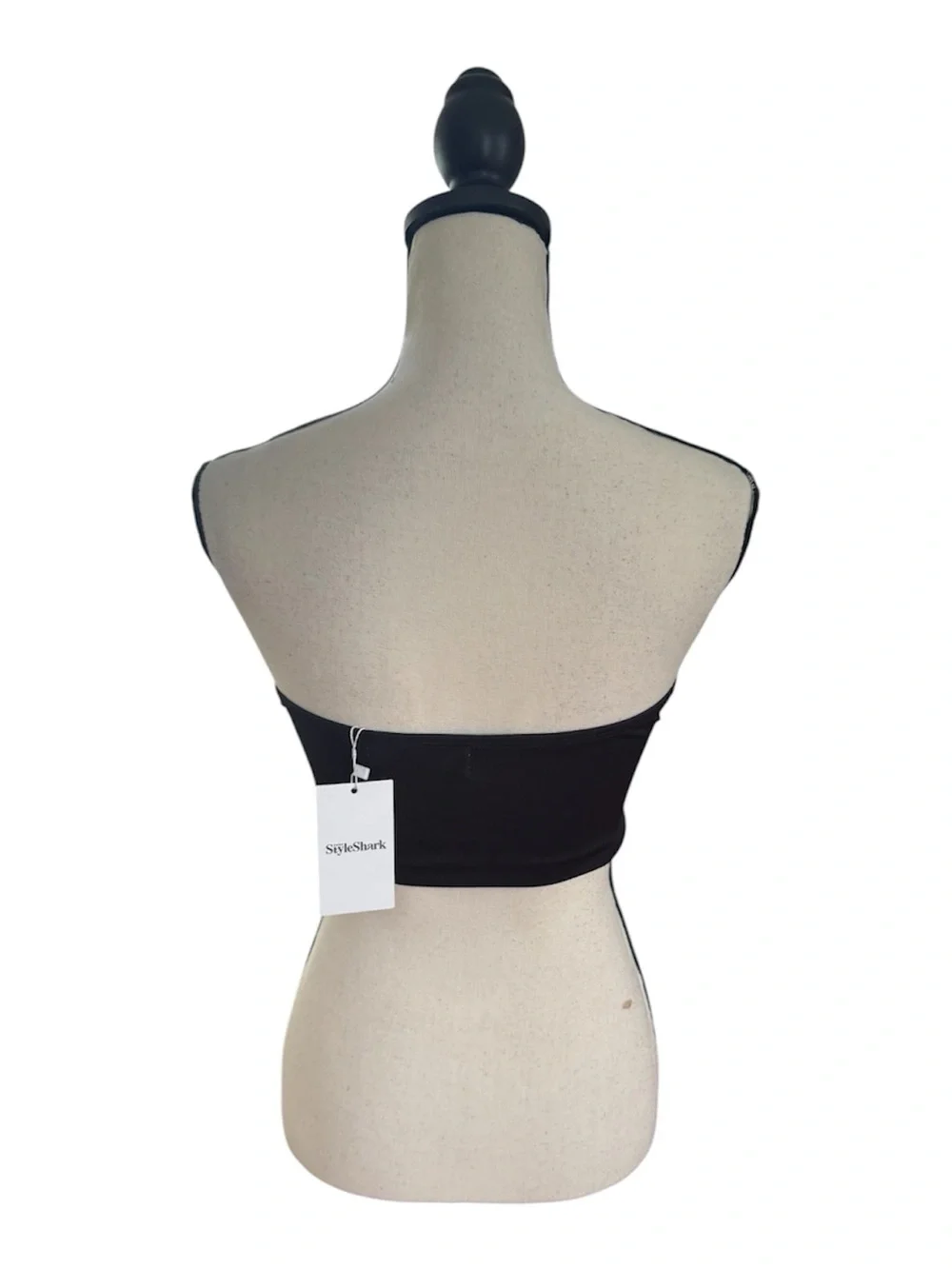 Band Graphic Lace-Up Corset Top - Black/Blue/Red - Picture 2 of 2